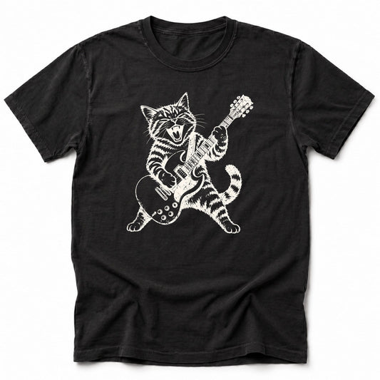 Kitty Rock T-Shirt Black / S 85555827288380086136 T-Shirt