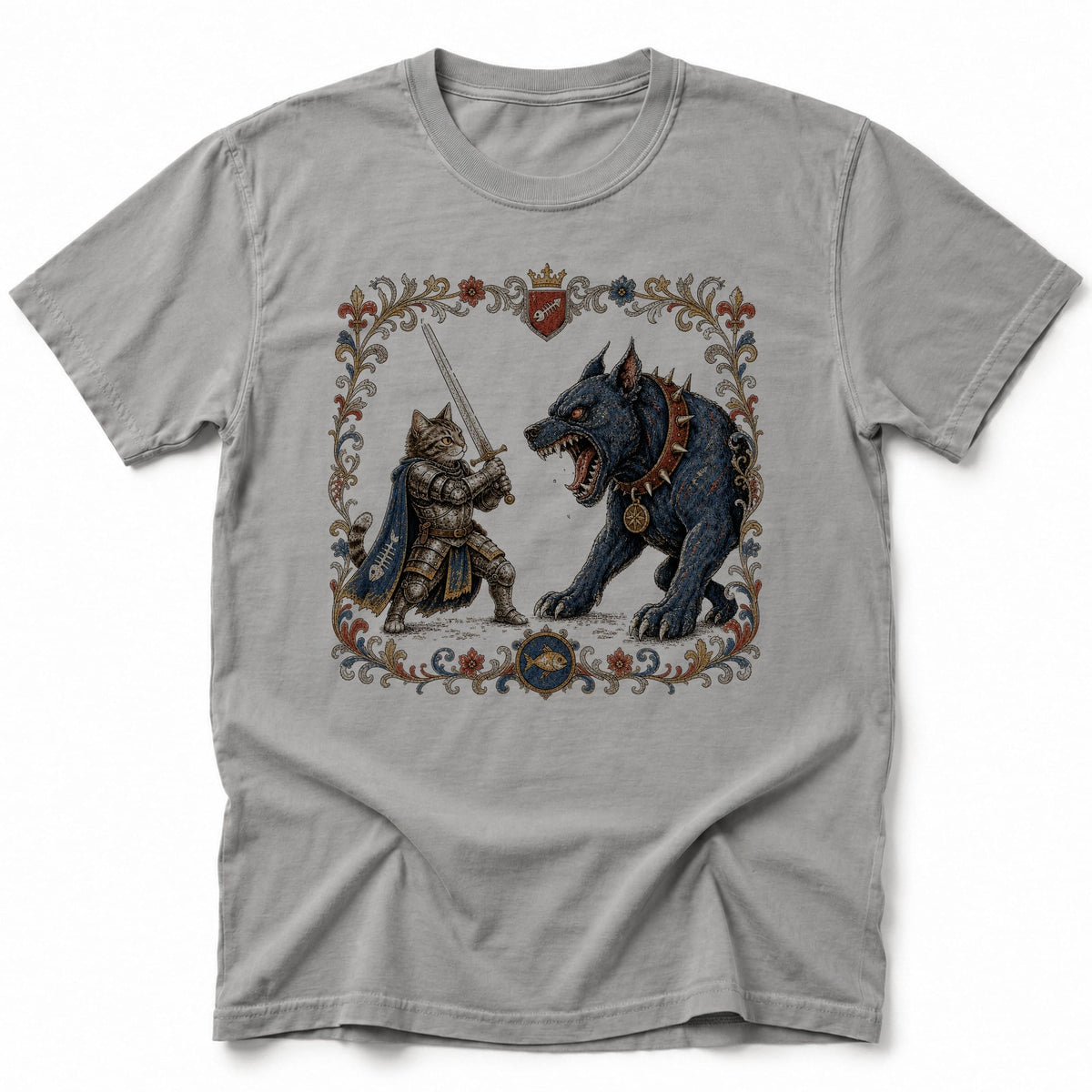 Knight's Stand T-Shirt Grey / S 13338137217991357282 T-Shirt