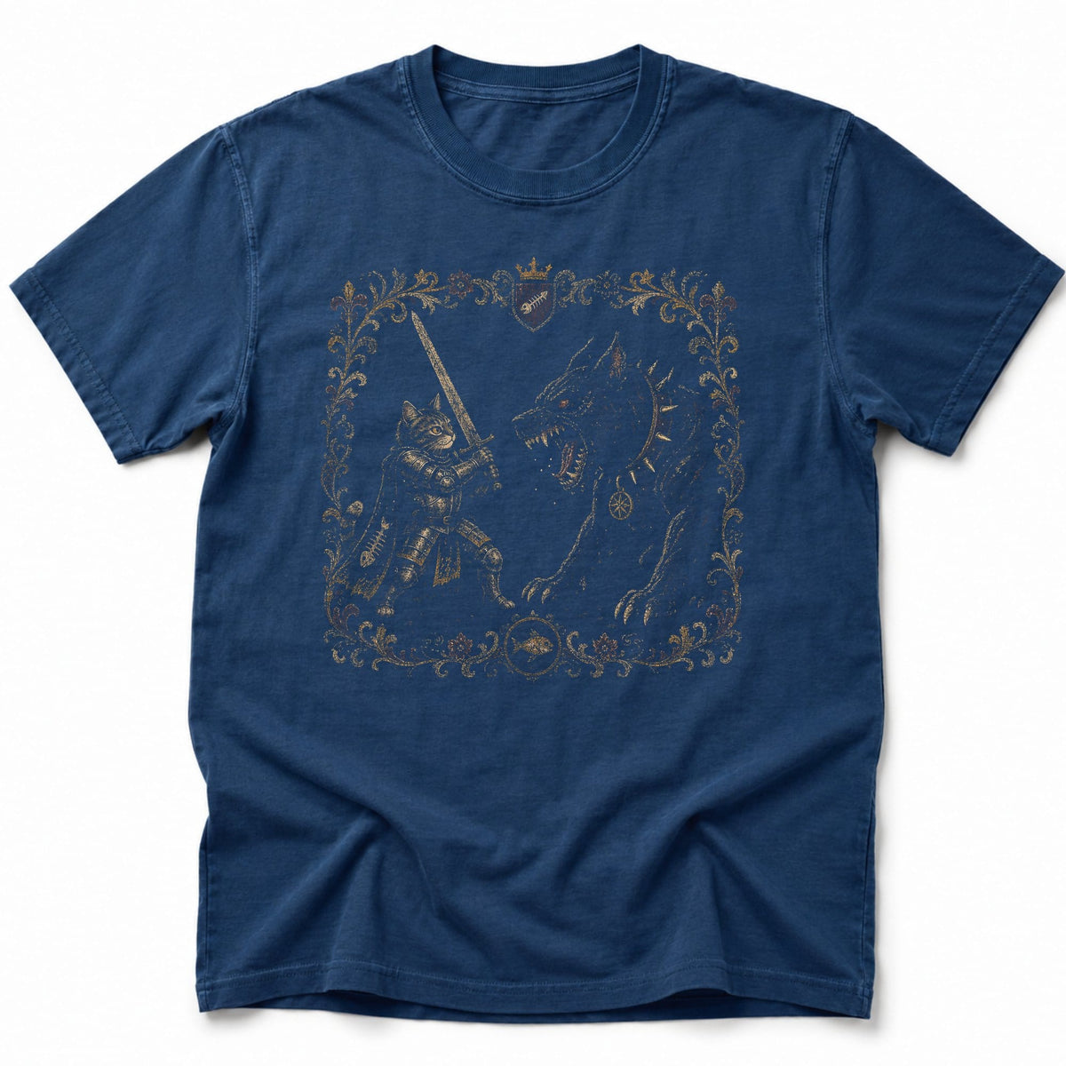 Knight's Stand T-Shirt Navy / S 28872312191979231663 T-Shirt