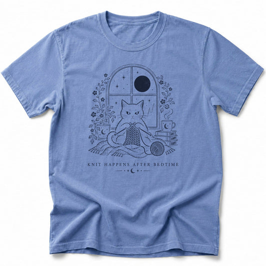 Knit Happens After Bedtime T-Shirt Blue Jean / S 31458563243716561140 T-Shirt