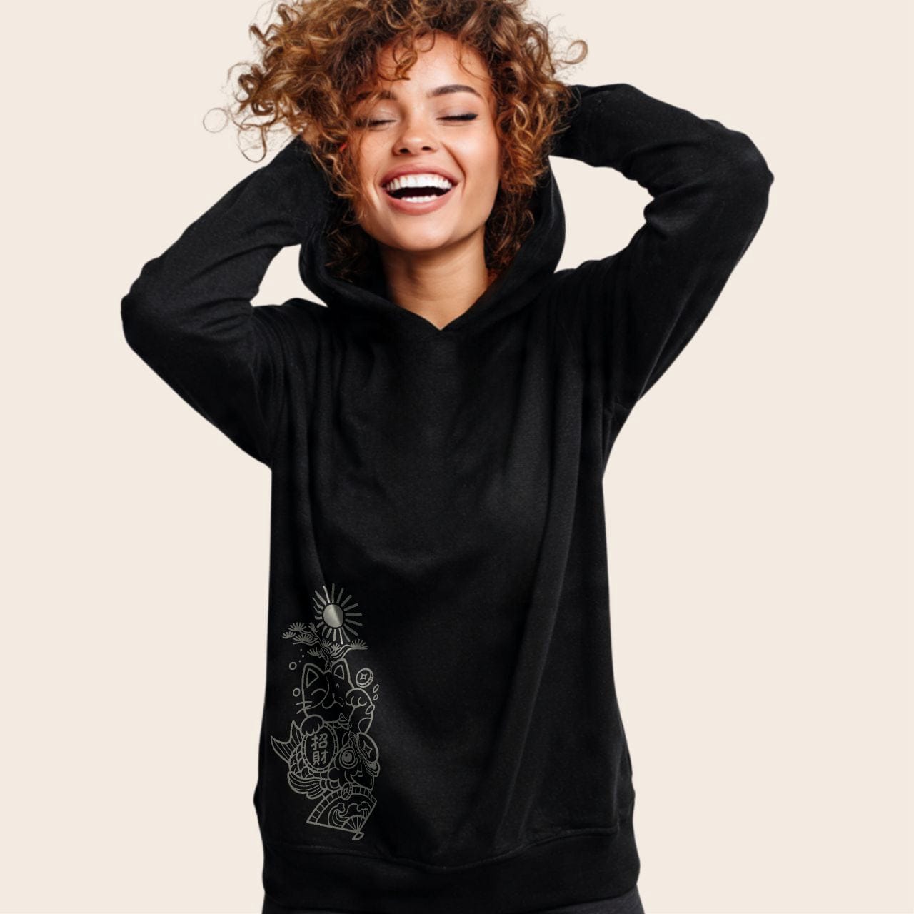 Koi And Fortune Hoodie Hoodie