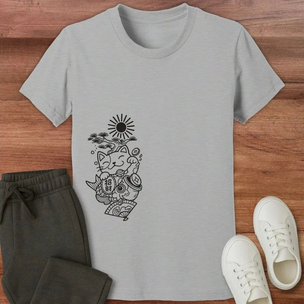 Koi And Fortune Kids Tee Athletic Heather / S 21315642641690672166 Kids clothes