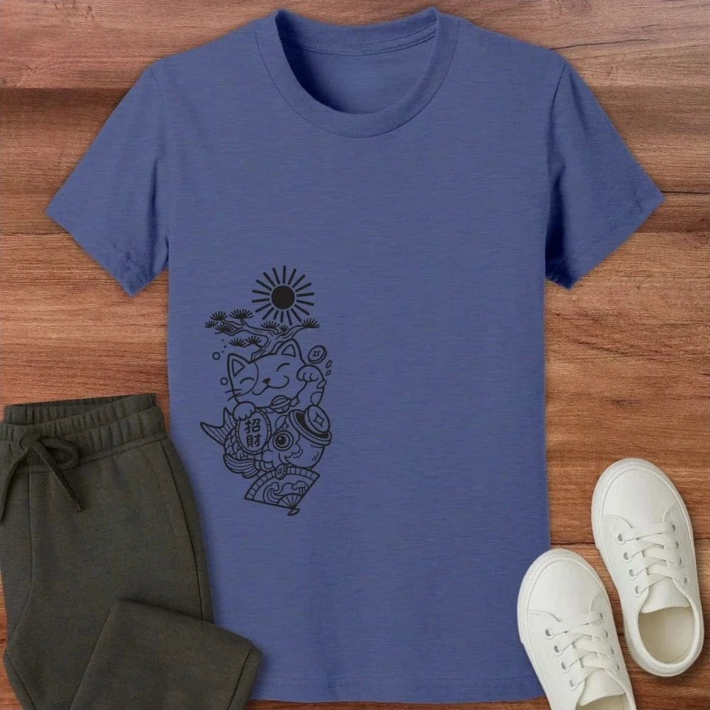 Koi And Fortune Kids Tee Heather Navy / S 30916410112772925437 Kids clothes