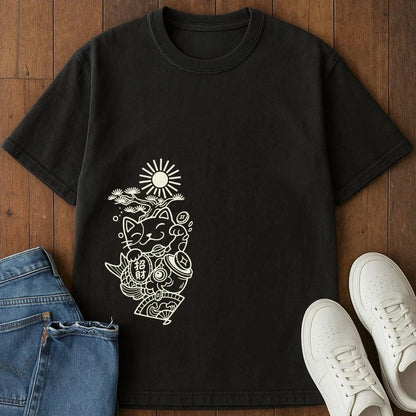 Koi And Fortune T-Shirt Black / S 13989154823975414116 T-Shirt
