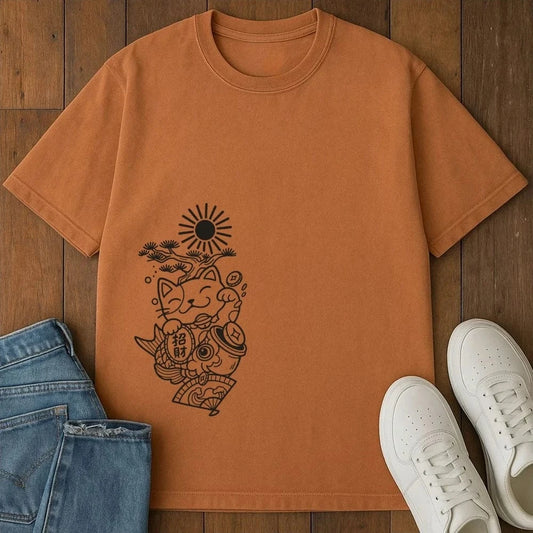 Koi And Fortune T-Shirt Yam / S 26815010428621466692 T-Shirt