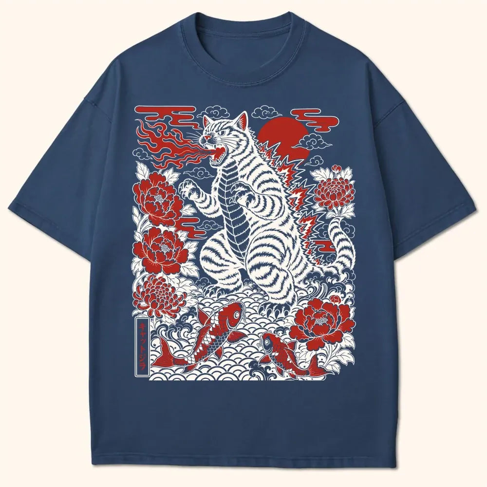 Koi Cataclysm T-Shirt Navy / S 28224162743750072766 T-Shirt