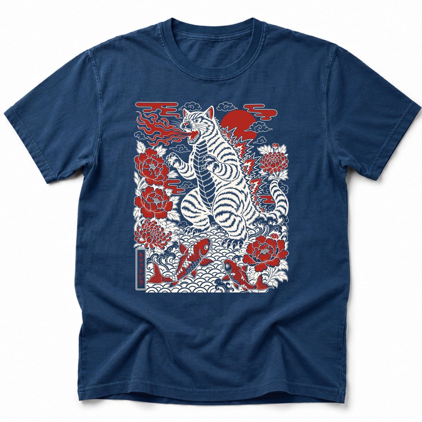 Koi Cataclysm T-Shirt Navy / S 28224162743750072766 T-Shirt