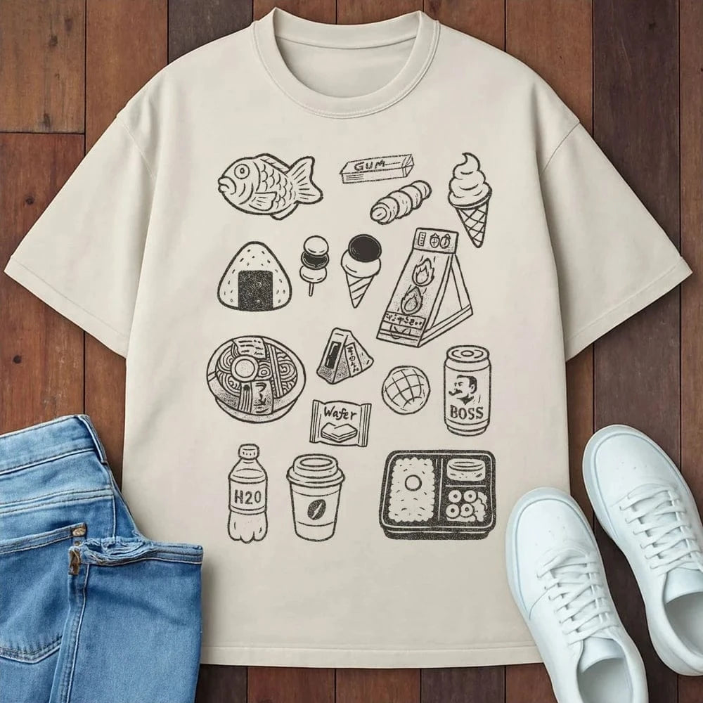 Konbini Dreams T-Shirt Ivory / S 13548916691651139030 T-Shirt