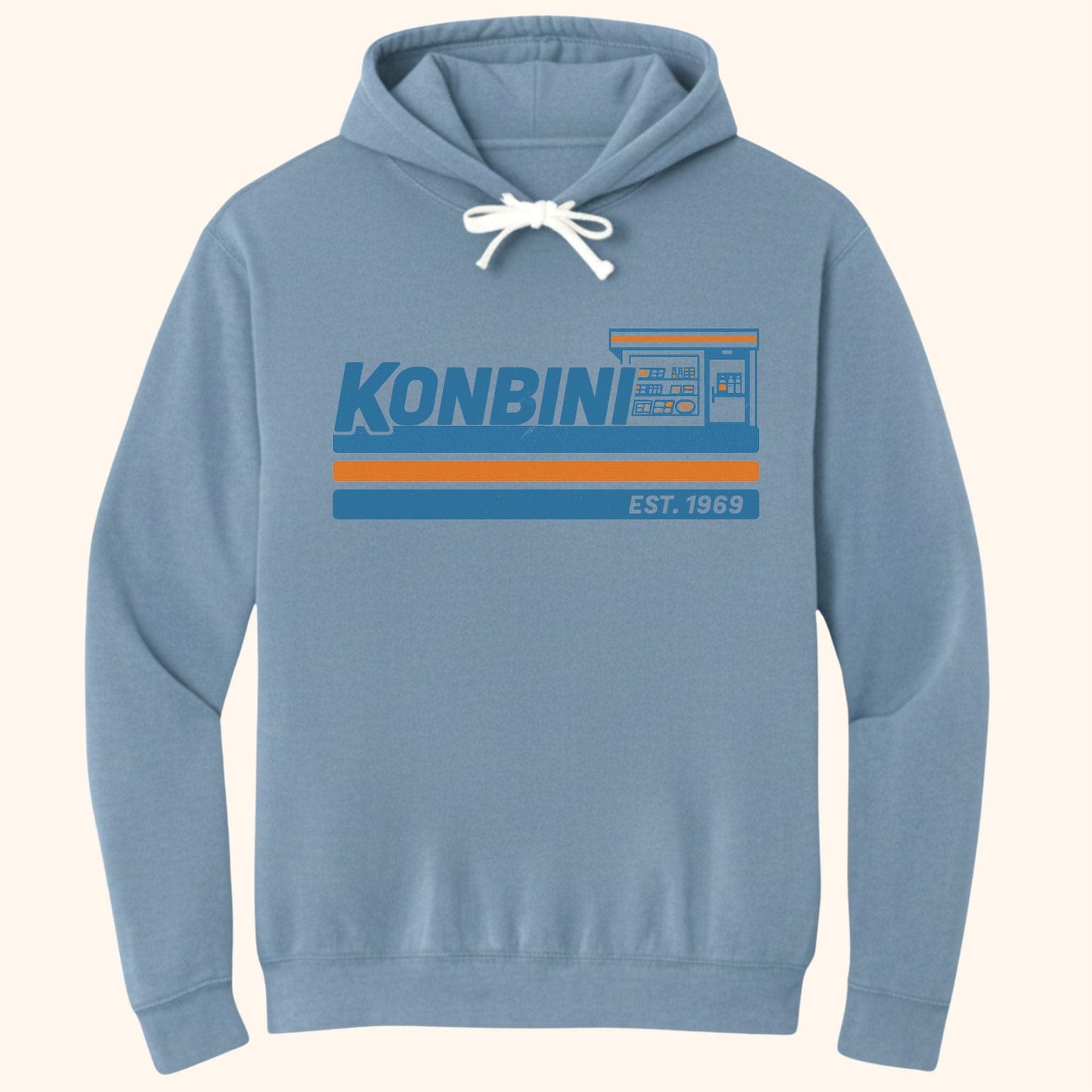 Konbini Est 1969 Hoodie Blue Jean / S 49784619675943294472 Hoodie
