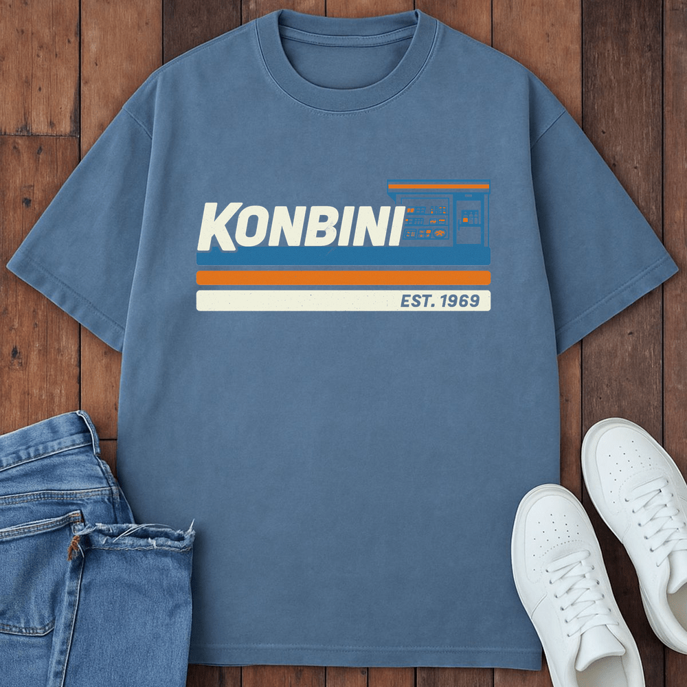 Konbini Est 1969 T-Shirt Blue Jean / S 98509554208801730191 T-Shirt
