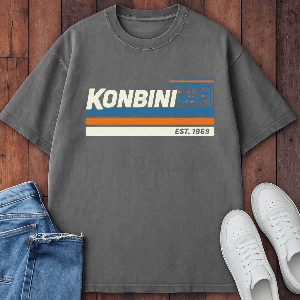 Konbini Est 1969 T-Shirt Grey / S 27618212934751417056 T-Shirt