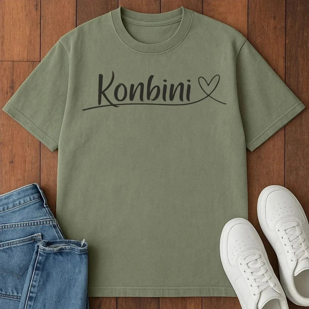 Konbini Love T-Shirt Moss / S 68314179616906499597 T-Shirt