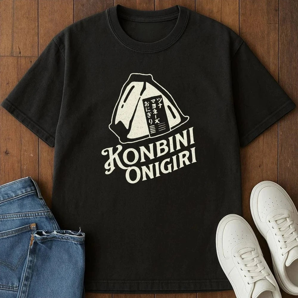 Konbini Onigiri T-Shirt Black / S 92163118823768747701 T-Shirt