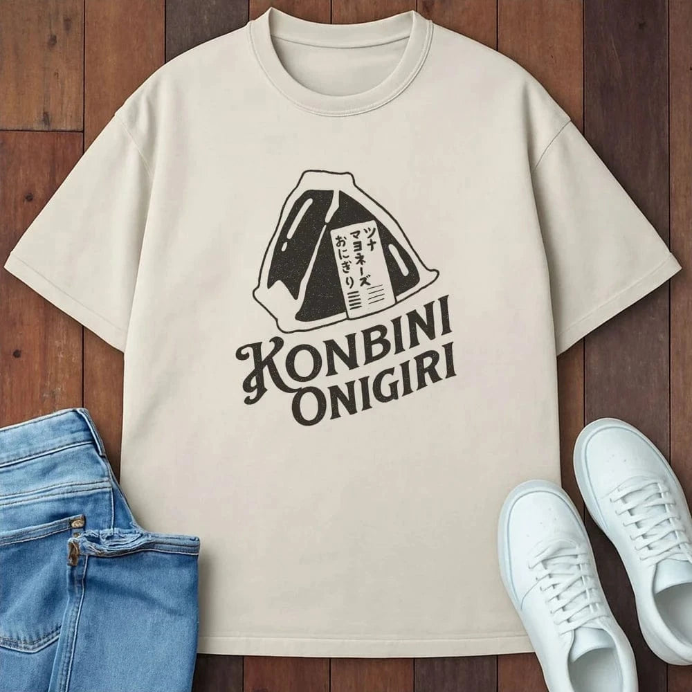 Konbini Onigiri T-Shirt Ivory / S 11888028118741155191 T-Shirt