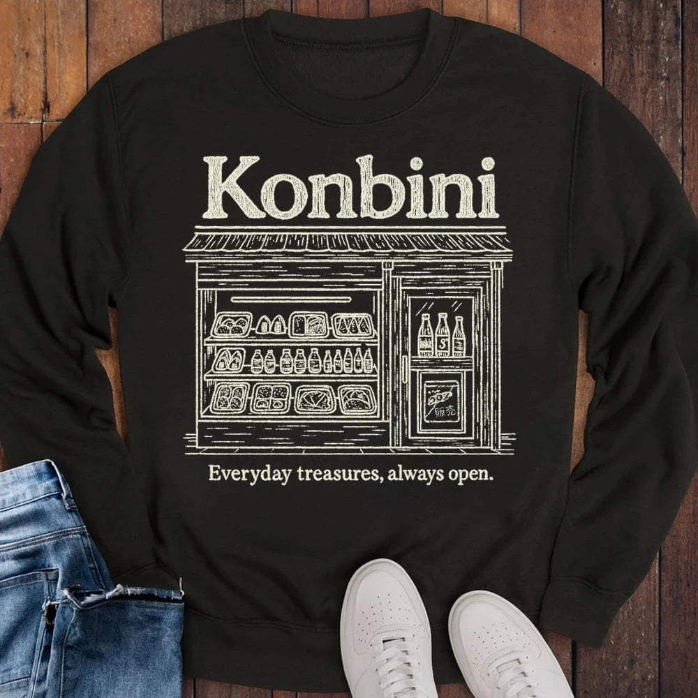 Konbini Store Sweatshirt S / Black 23380967137269903496 Sweatshirt