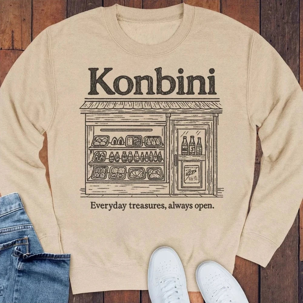 Konbini Store Sweatshirt S / Sand 52467198640850692129 Sweatshirt