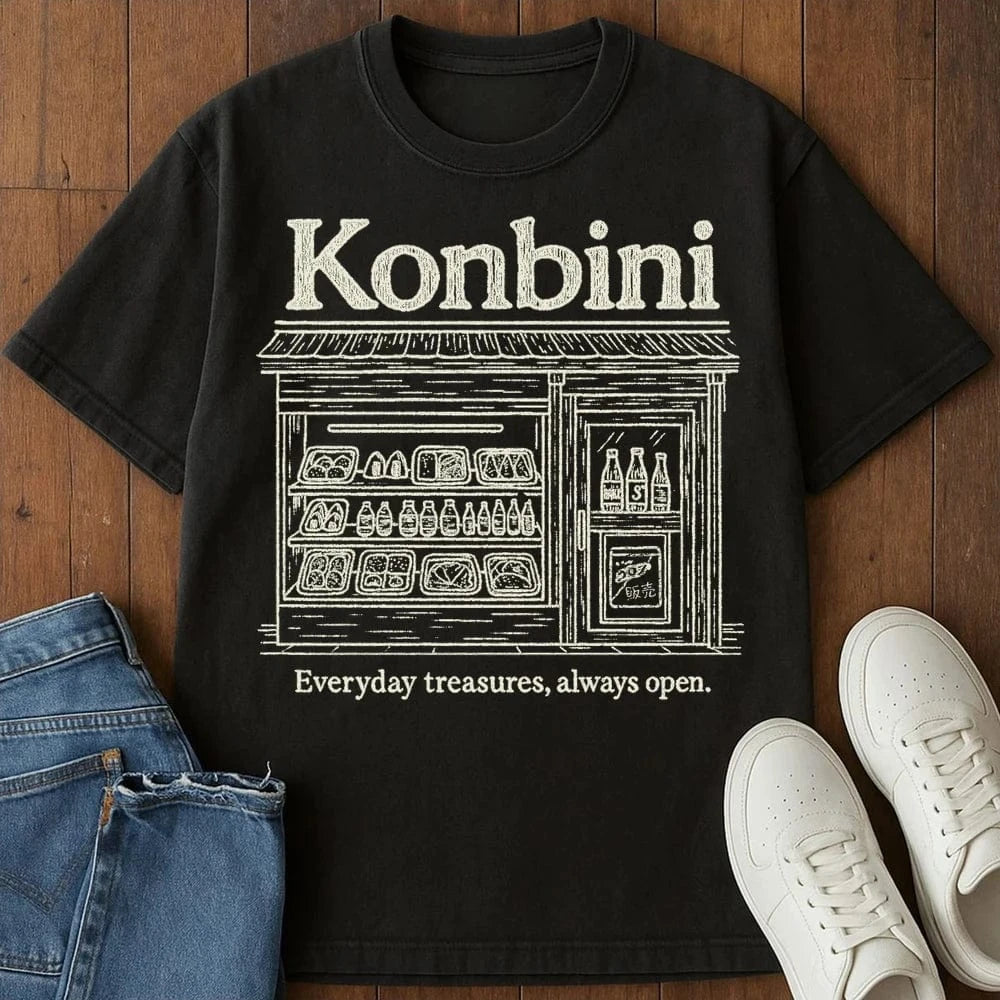 Konbini Store T-Shirt Black / S 40880323059353024228 T-Shirt