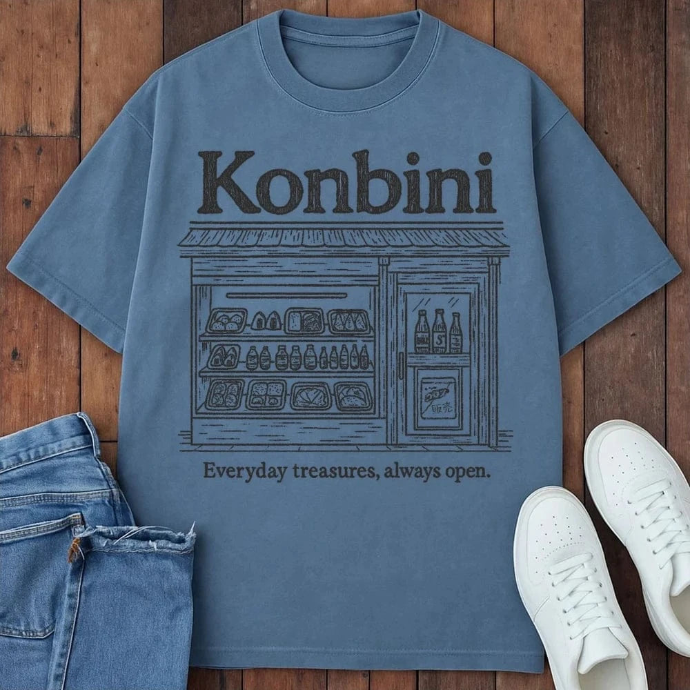Konbini Store T-Shirt Blue Jean / S 26111219643606562345 T-Shirt