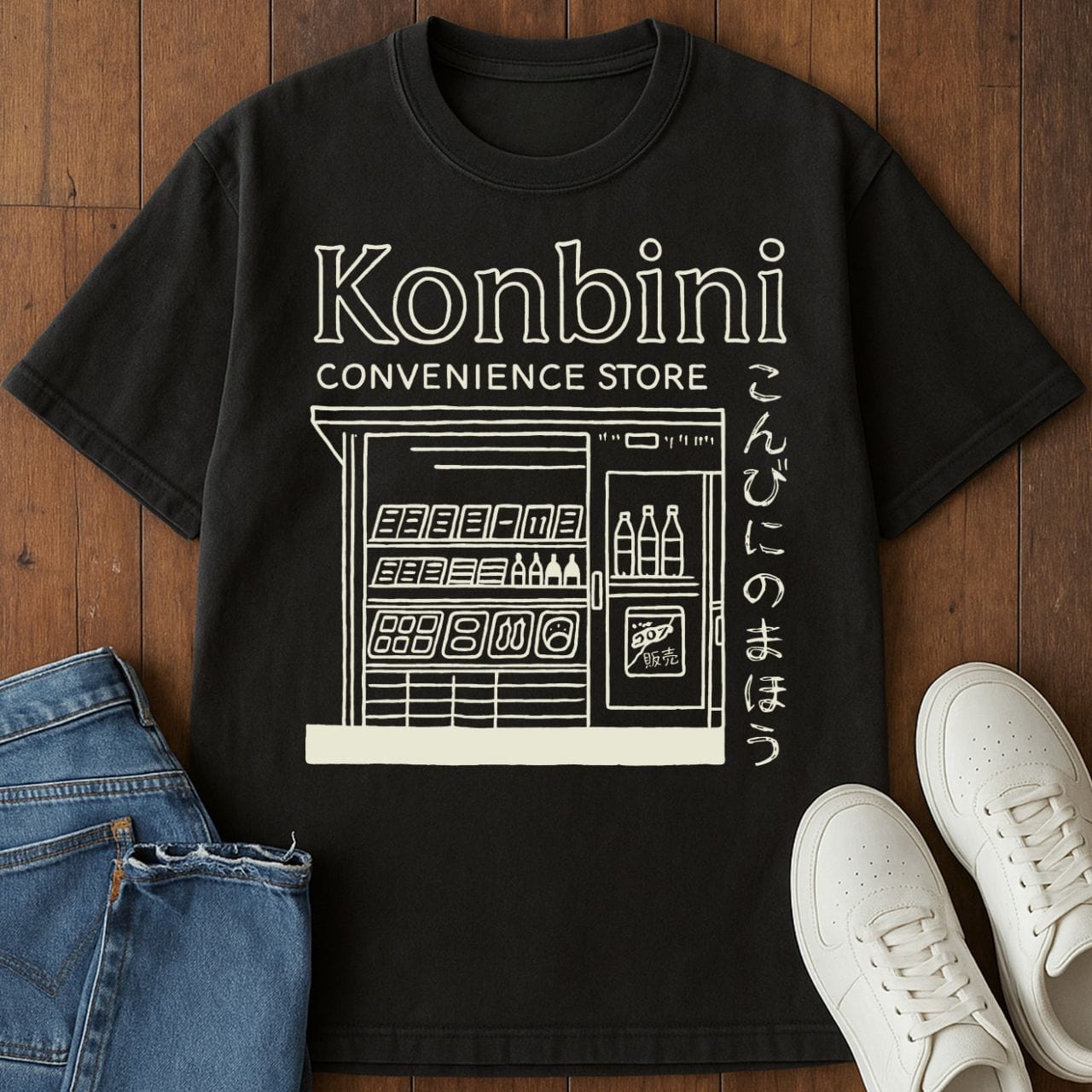 Konbini T-Shirt Black / S 29599423659791880871 T-Shirt