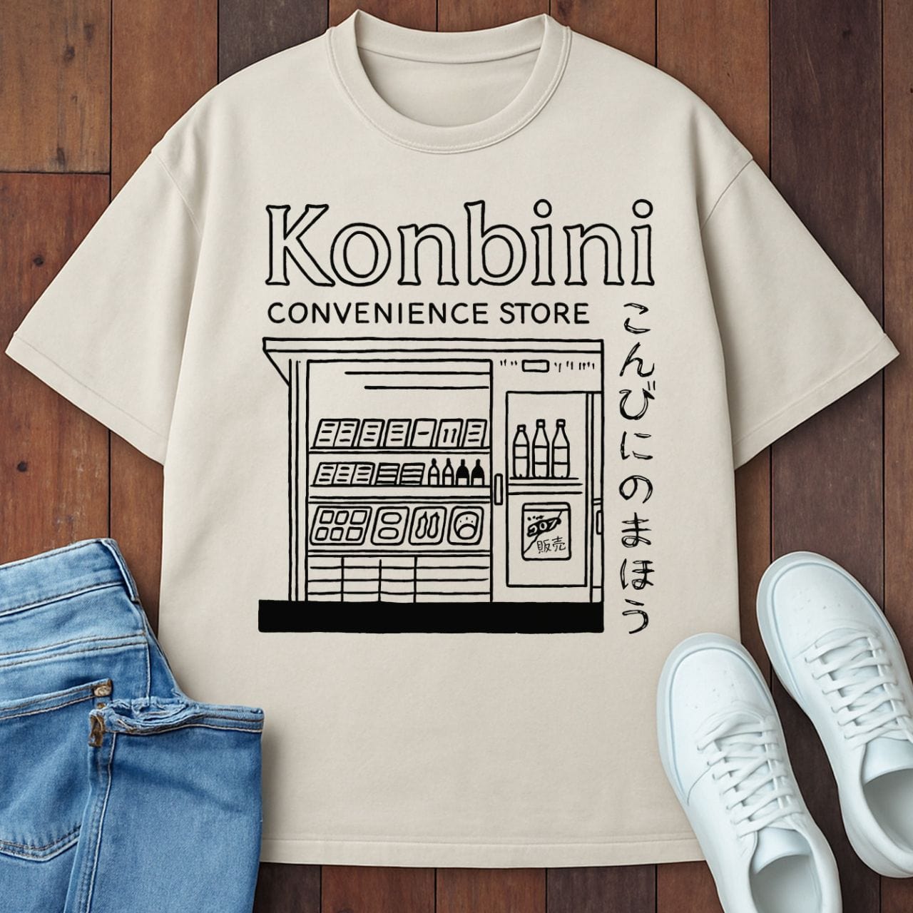 Konbini T-Shirt Ivory / S 24824553605717442200 T-Shirt