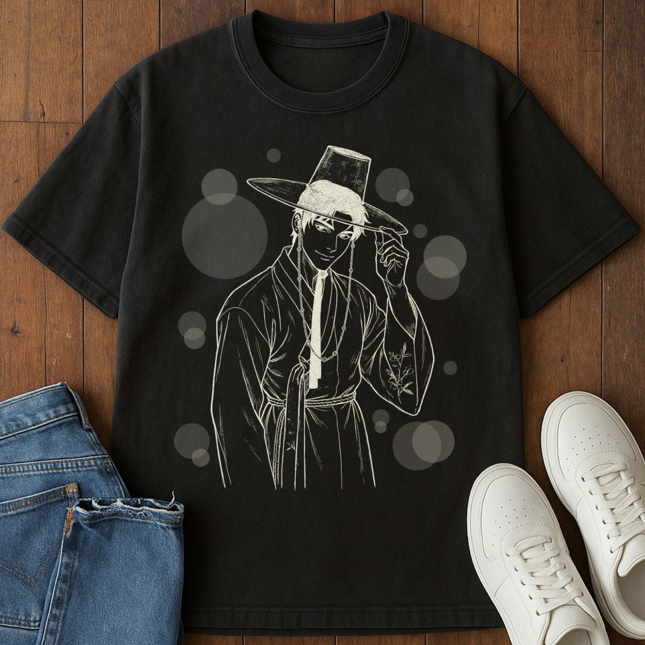 Korean Heartthrob T-Shirt Black / S 28738780812266653798 T-Shirt