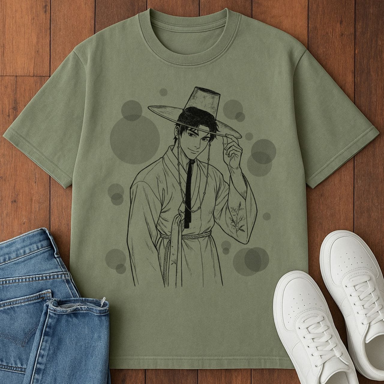 Korean Heartthrob T-Shirt Moss / S 21315436014863952262 T-Shirt