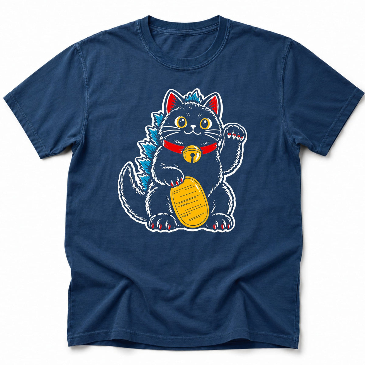 Kyattmaneki T-Shirt Navy / S 17369712687740315602 T-Shirt