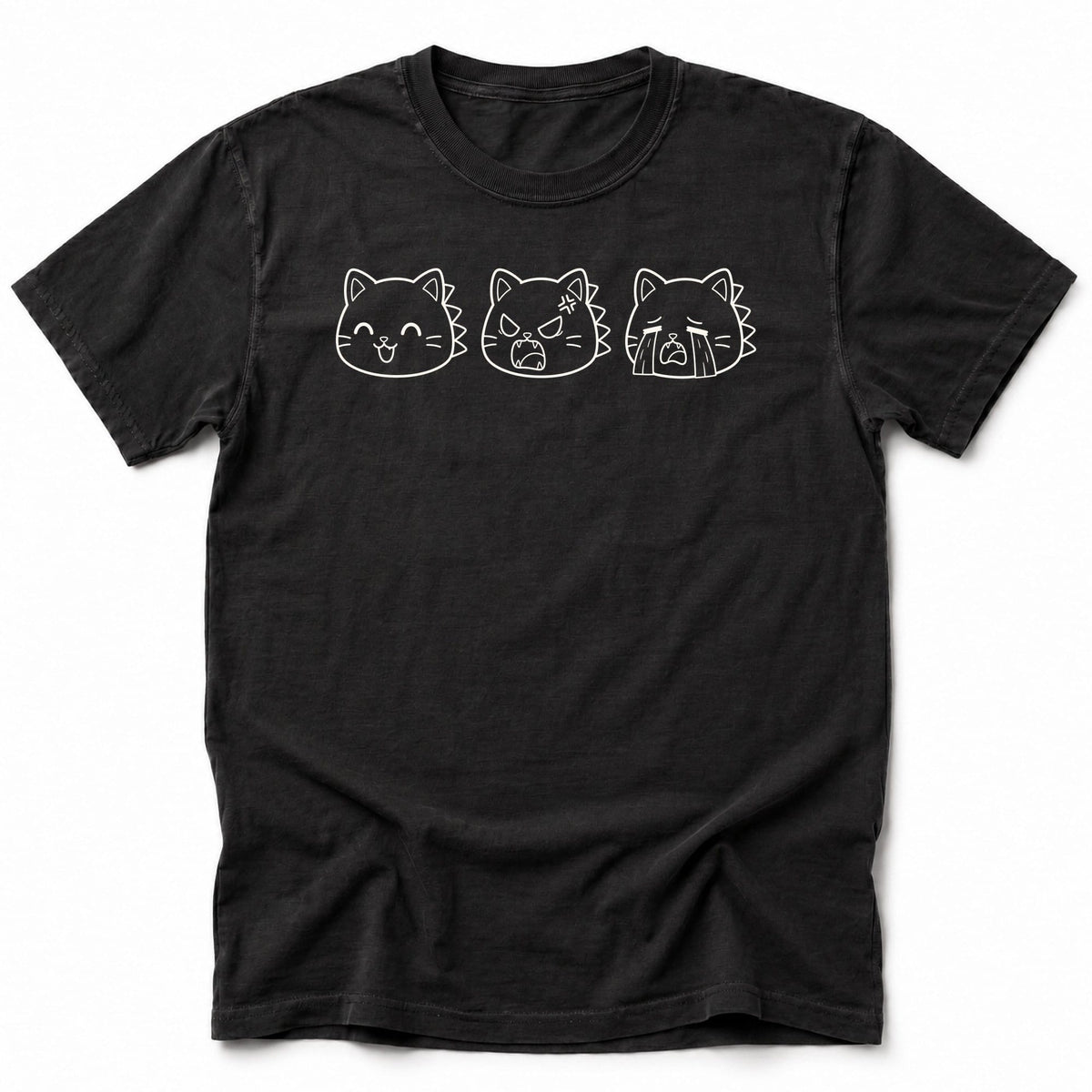 Kyatto Faces T-Shirt Black / S 19235011540779722568 T-Shirt