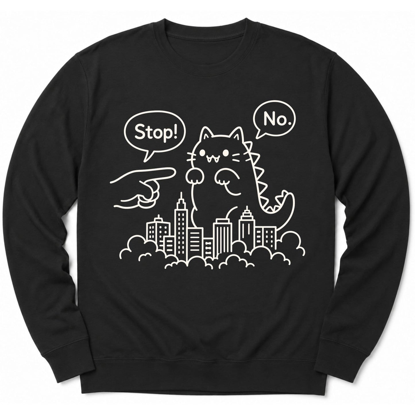Kyatto No Sweatshirt S / Black 52920782485346278043 Sweatshirt