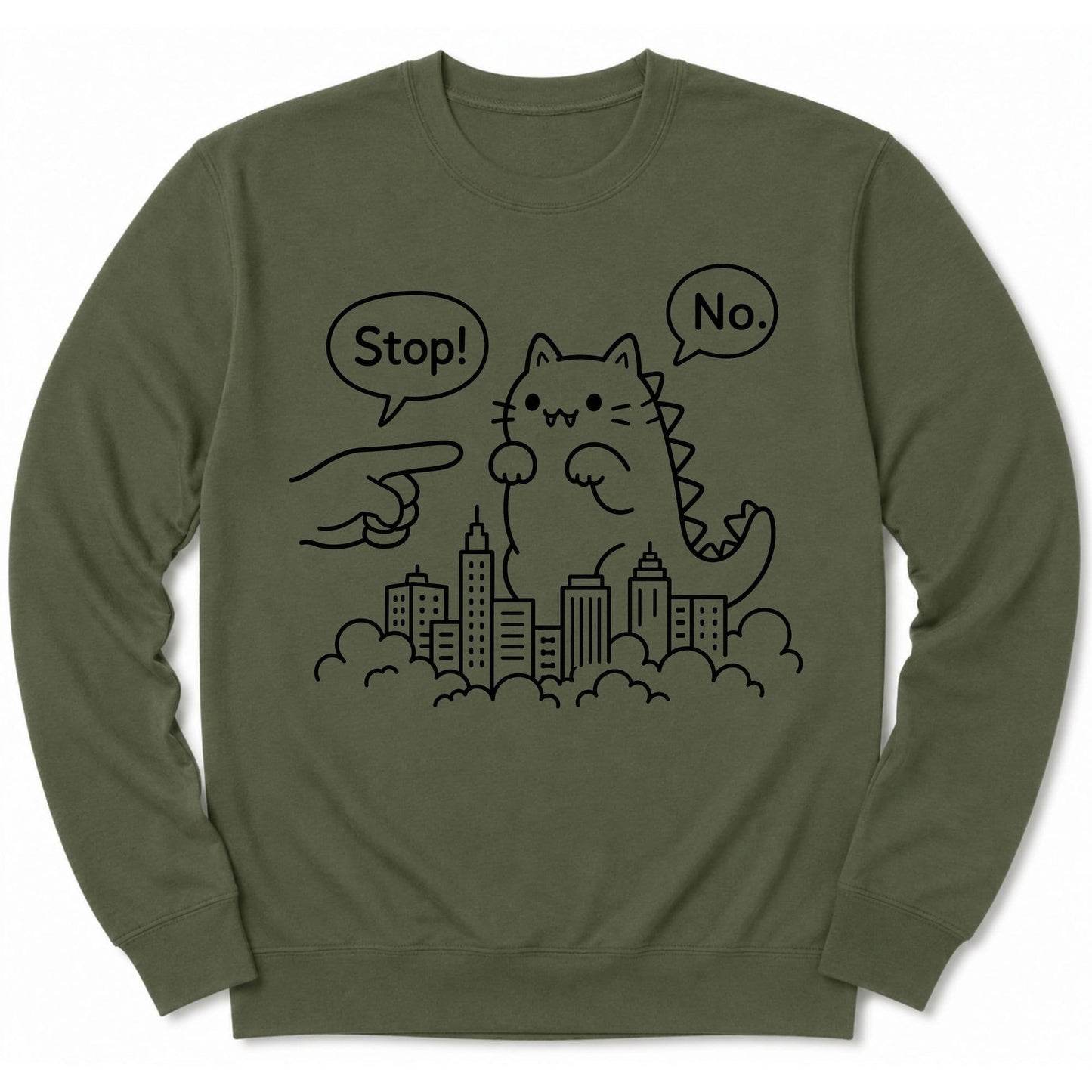 Kyatto No Sweatshirt S / Military Green 30794648049454328917 Sweatshirt