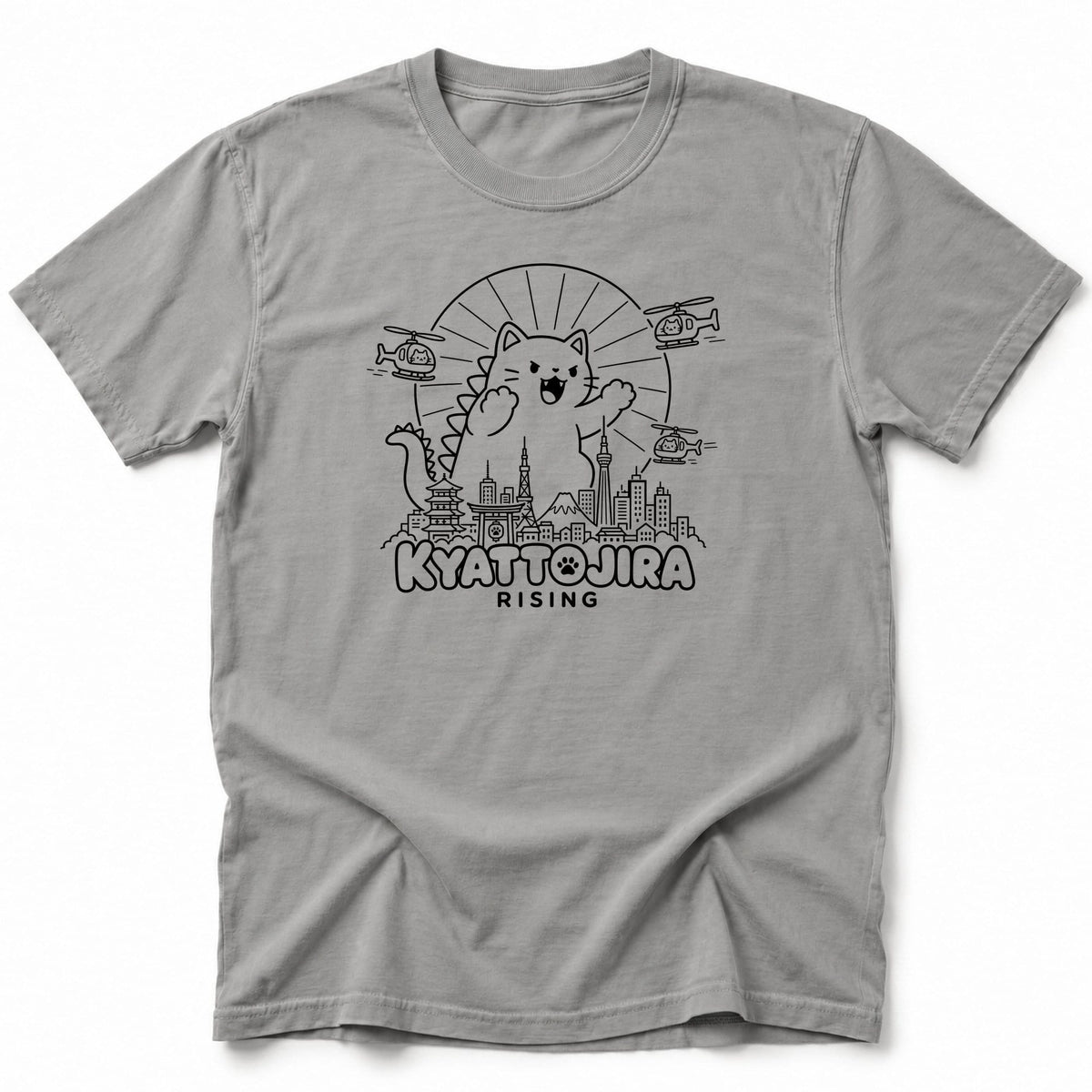 Kyatto Rising T-Shirt Grey / S 21697156631393583429 T-Shirt