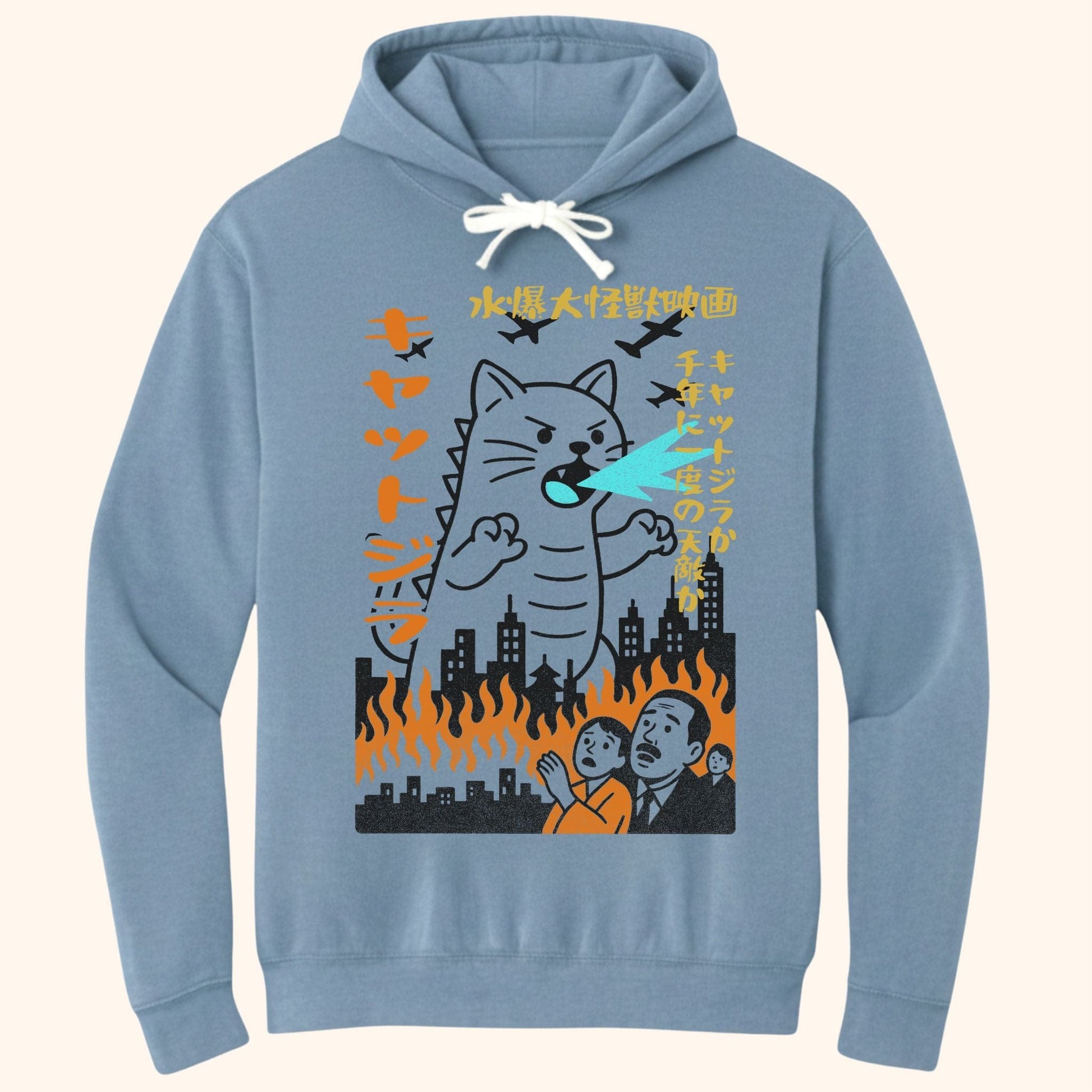 Kyattojira 1954 Hoodie Blue Jean / S 20159309509875906016 Hoodie