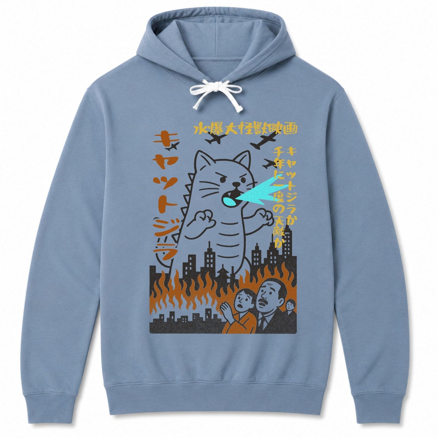 Kyattojira 1954 Hoodie Blue Jean / S 20159309509875906016 Hoodie