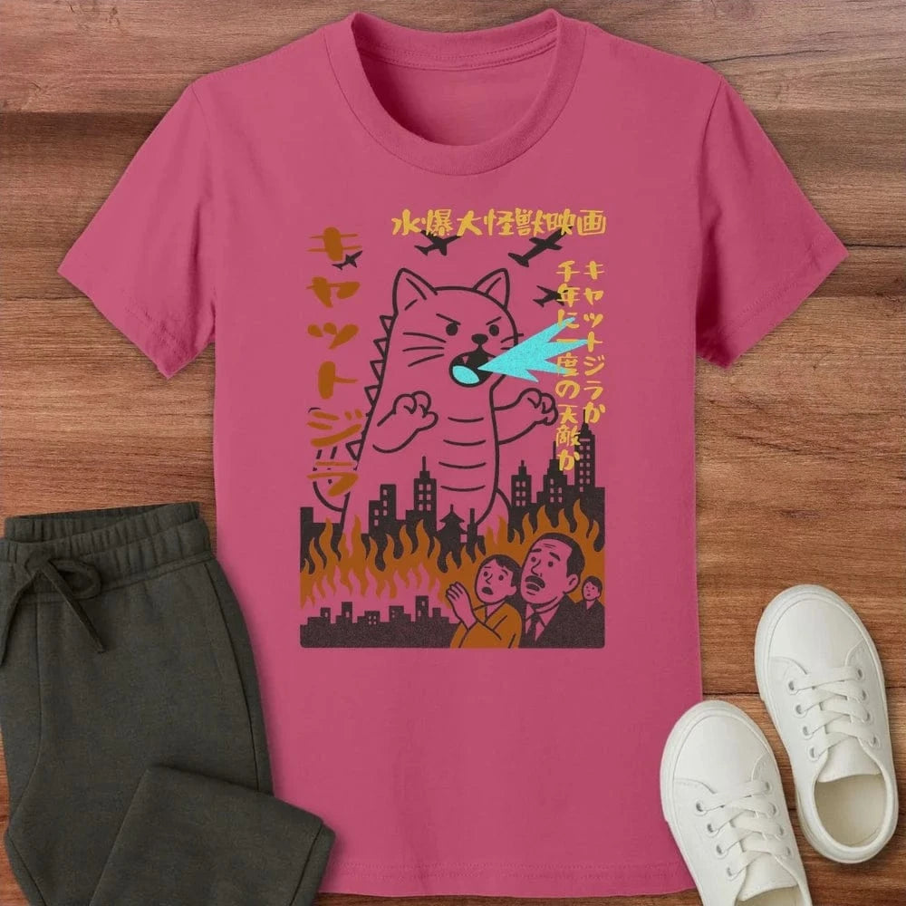 Kyattojira 1954 Kids T-Shirt Berry / S 18878323783382383157 Kids clothes