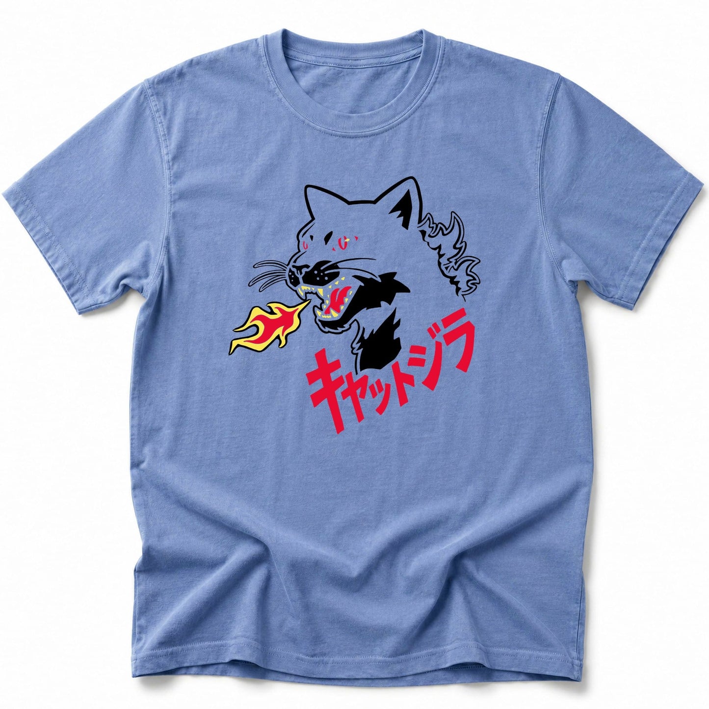Kyattojira Ablaze T-Shirt Blue Jean / S 18516537865499763917 T-Shirt