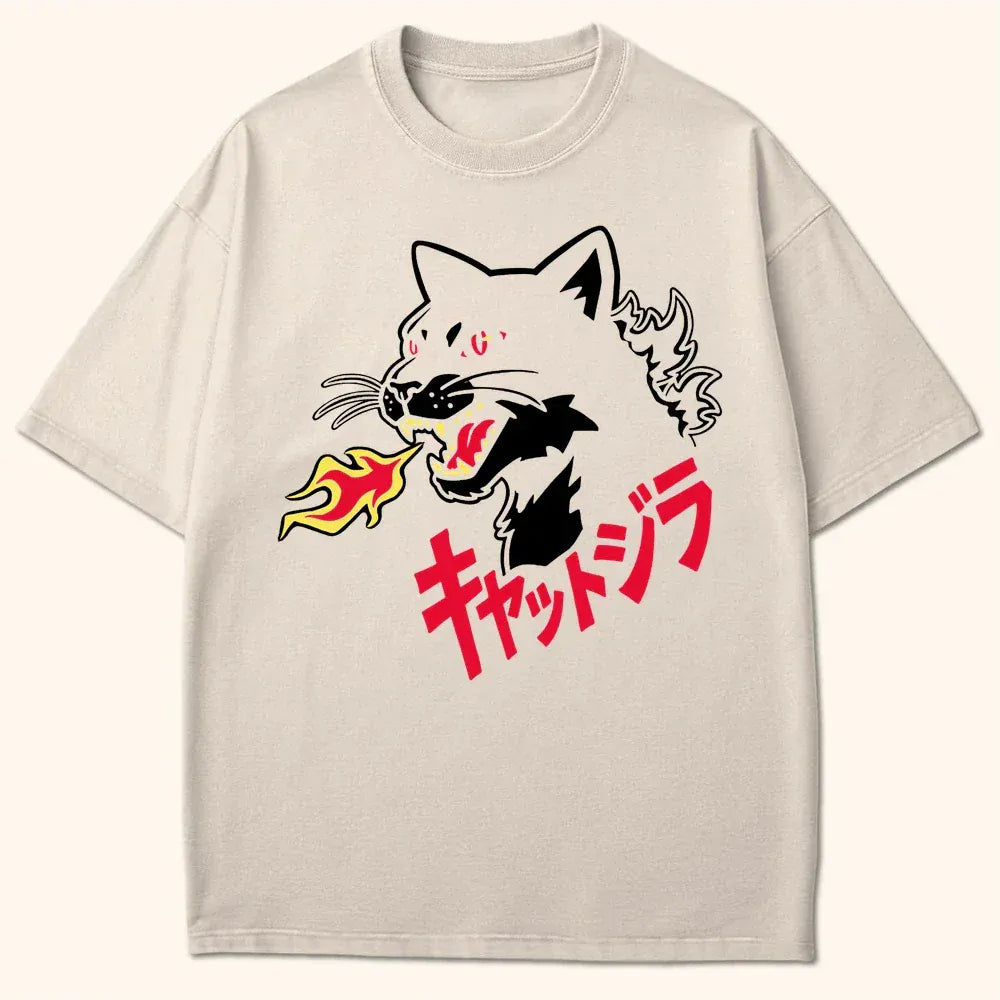 Kyattojira Ablaze T-Shirt Ivory / S 31731332737920269357 T-Shirt