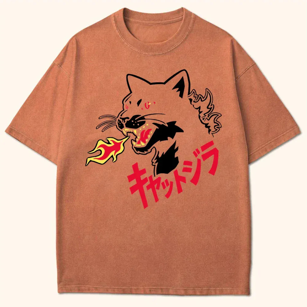 Kyattojira Ablaze T-Shirt Yam / S 82029492904847815658 T-Shirt