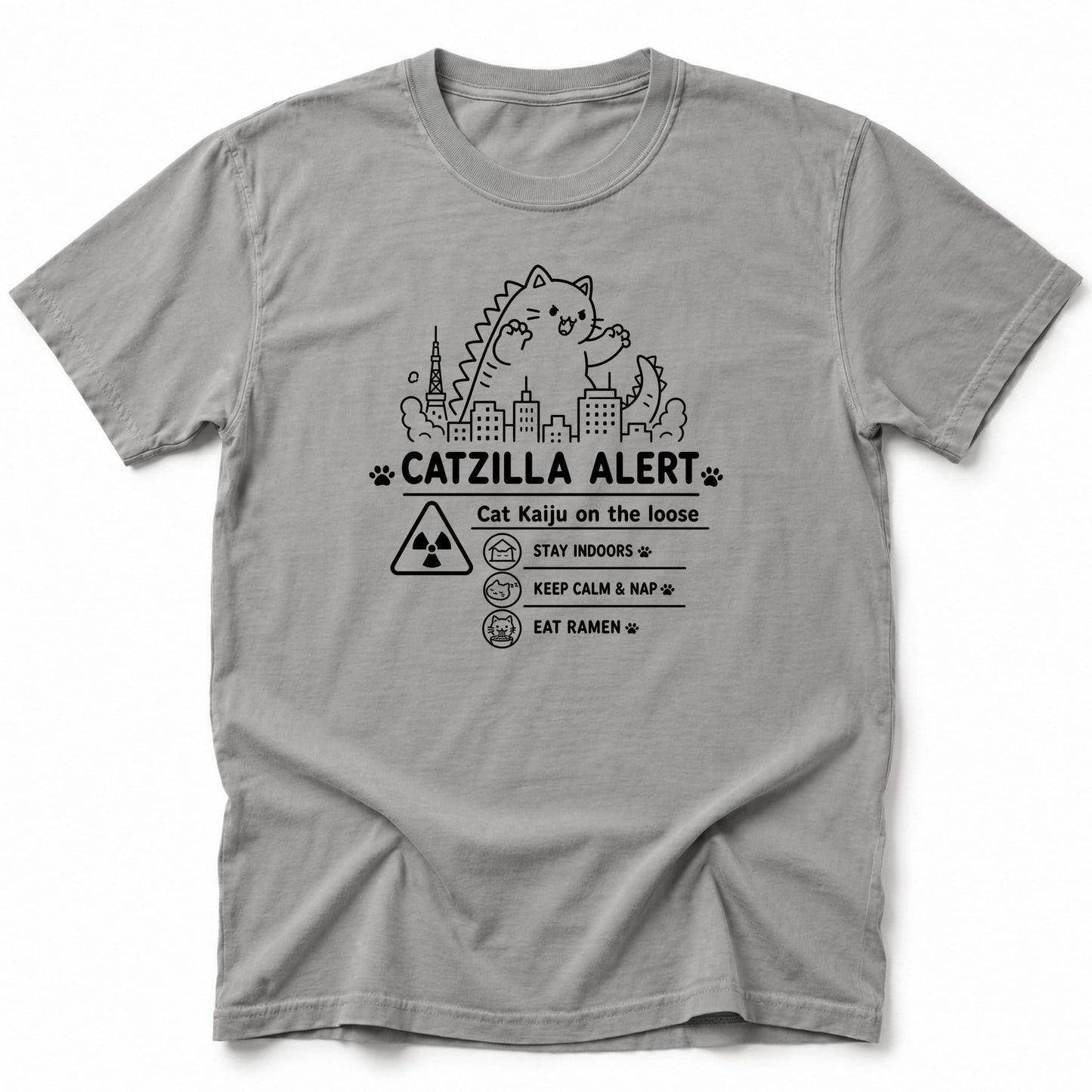 Kyattojira Alert T-Shirt Grey / S 32177069305724031130 T-Shirt