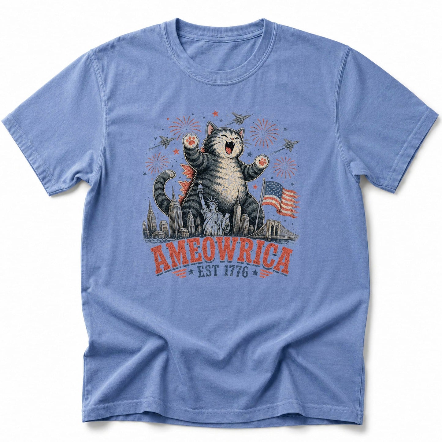 Kyattojira Ameowrica T-Shirt Blue Jean / S 25810212300820547982 T-Shirt