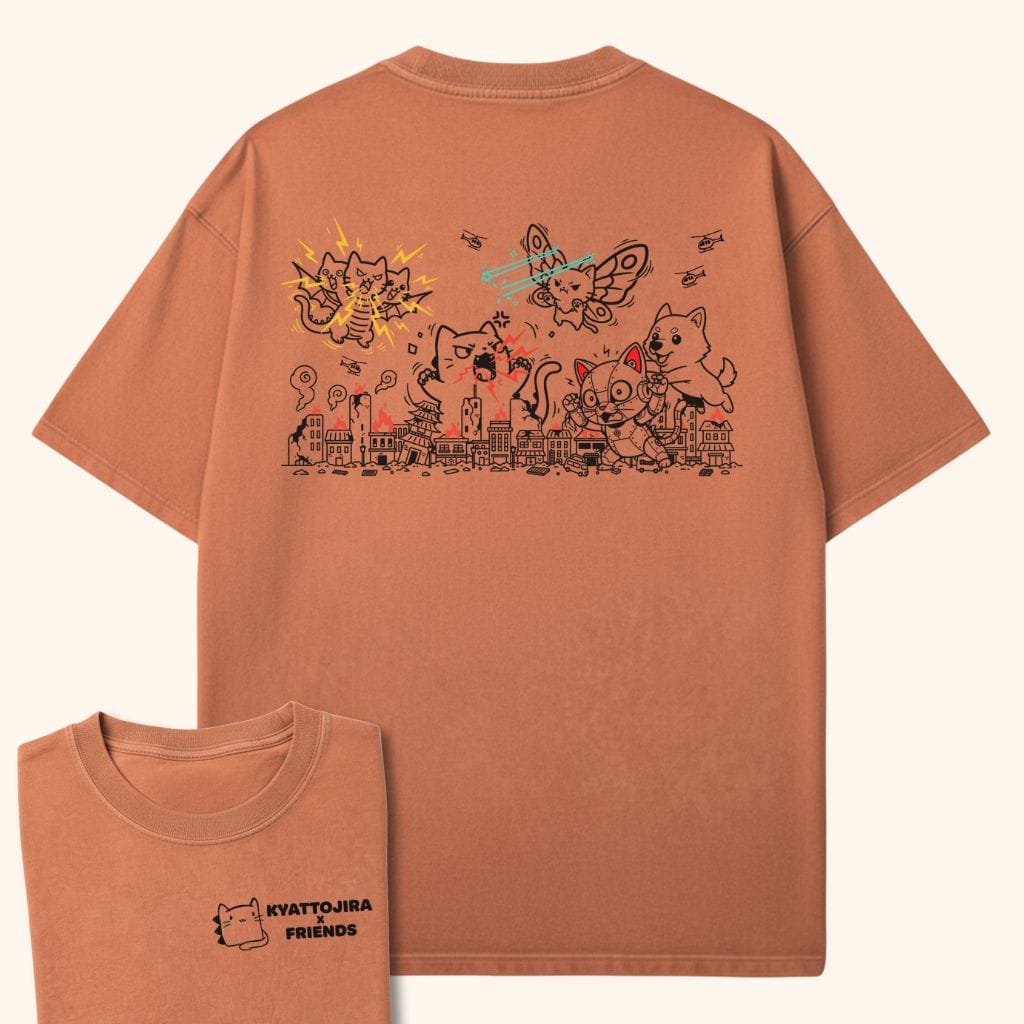 Kyattojira and Friends Clash Back Yam / S 31558931536841110199 T-Shirt