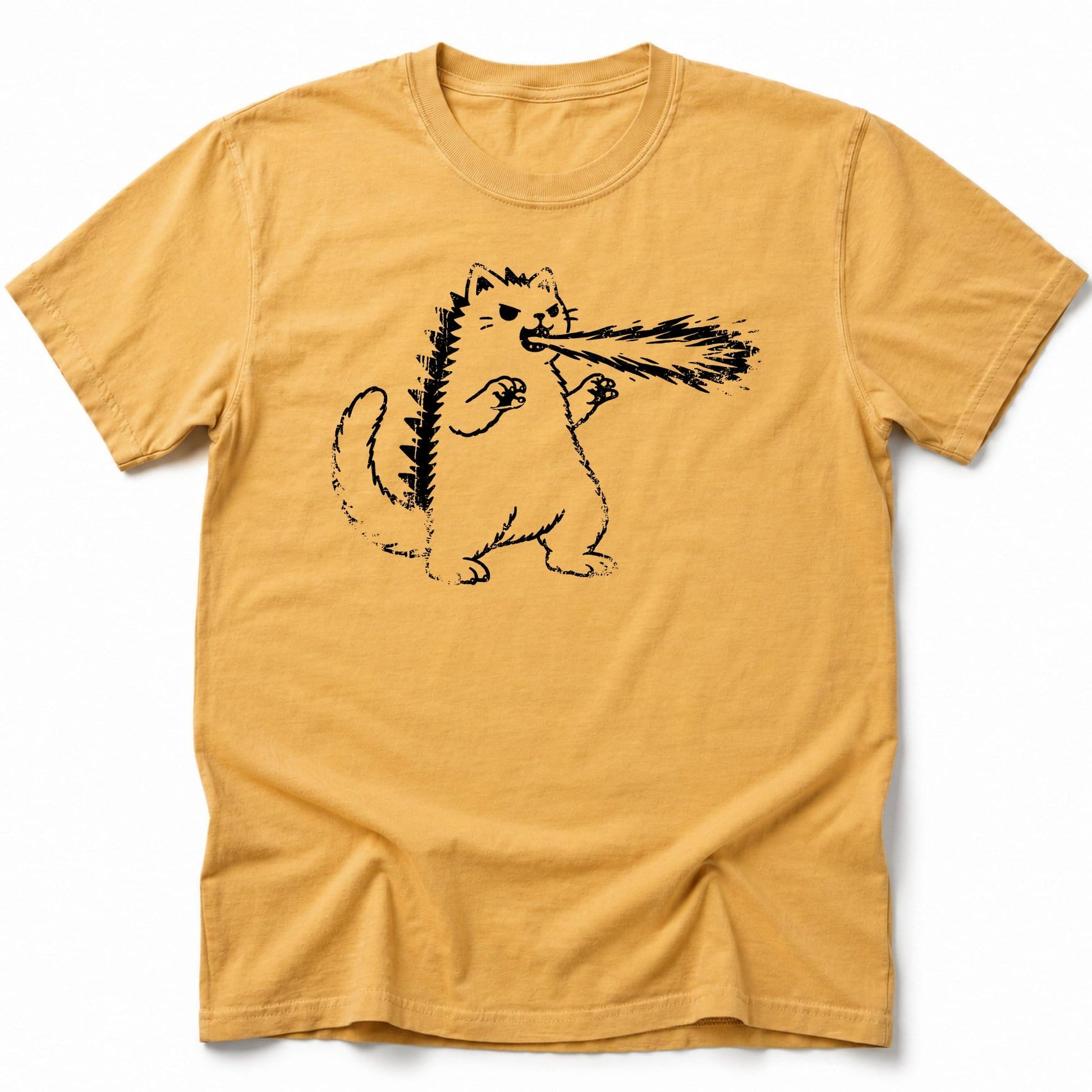 Kyattojira Beamu T-Shirt Mustard / S 19878744053890652274 T-Shirt