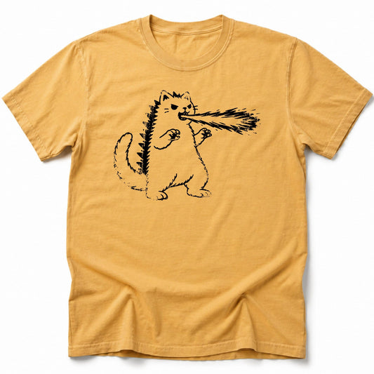 Kyattojira Beamu T-Shirt Mustard / S 19878744053890652274 T-Shirt