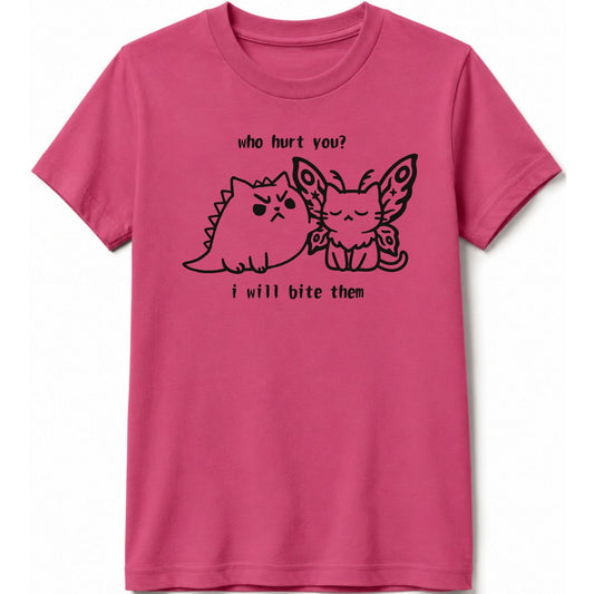 Kyattojira Bites Kids Tee Berry / S 94697848095909836150 Kids clothes