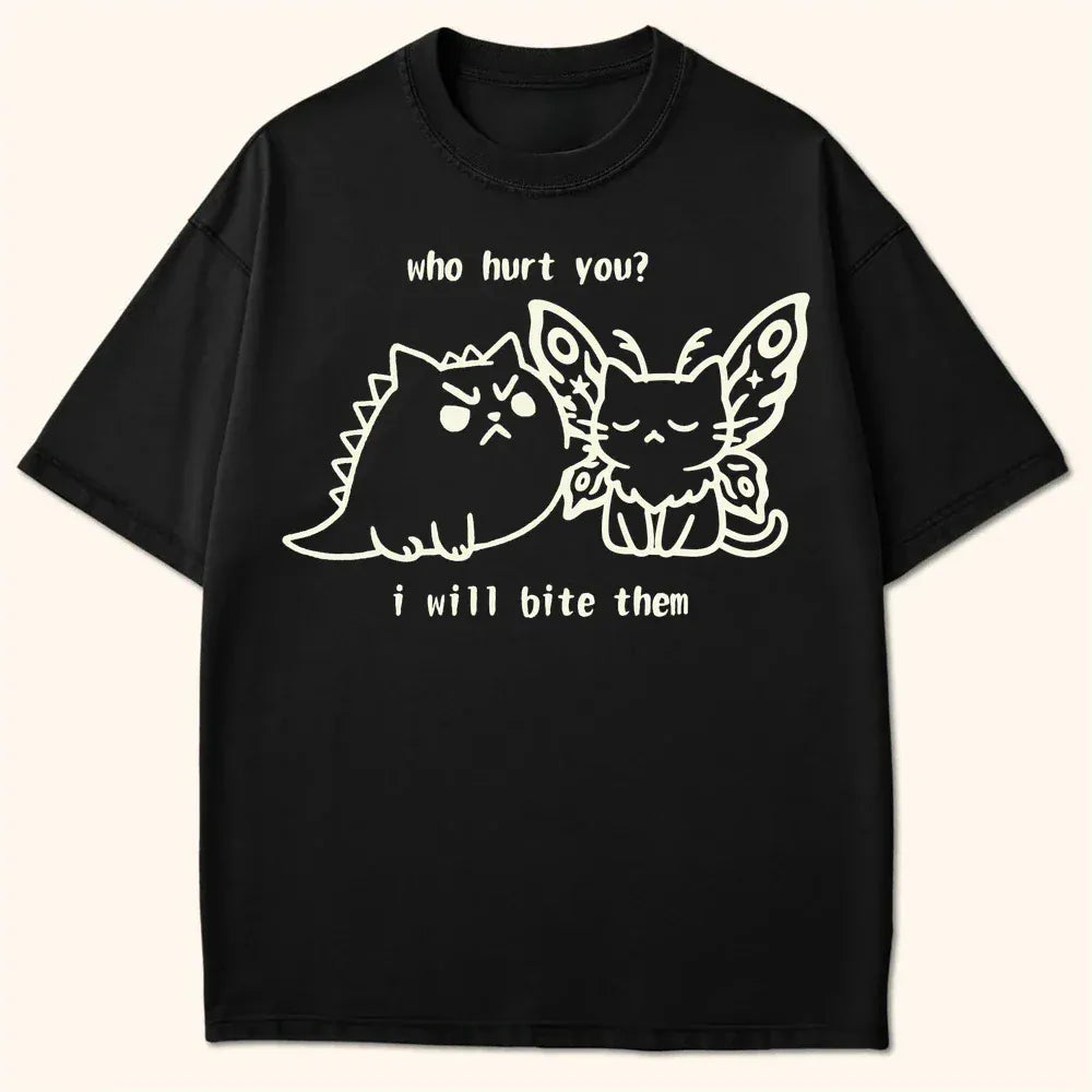 Kyattojira Bites T-Shirt Black / S 82323239995987443102 T-Shirt