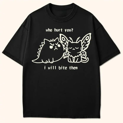 Kyattojira Bites T-Shirt Black / S 82323239995987443102 T-Shirt