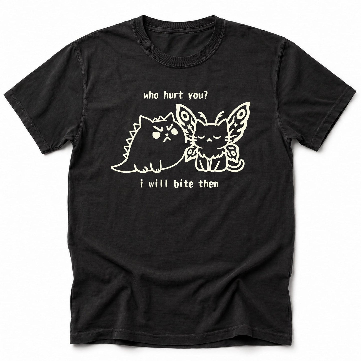 Kyattojira Bites T-Shirt Black / S 82323239995987443102 T-Shirt
