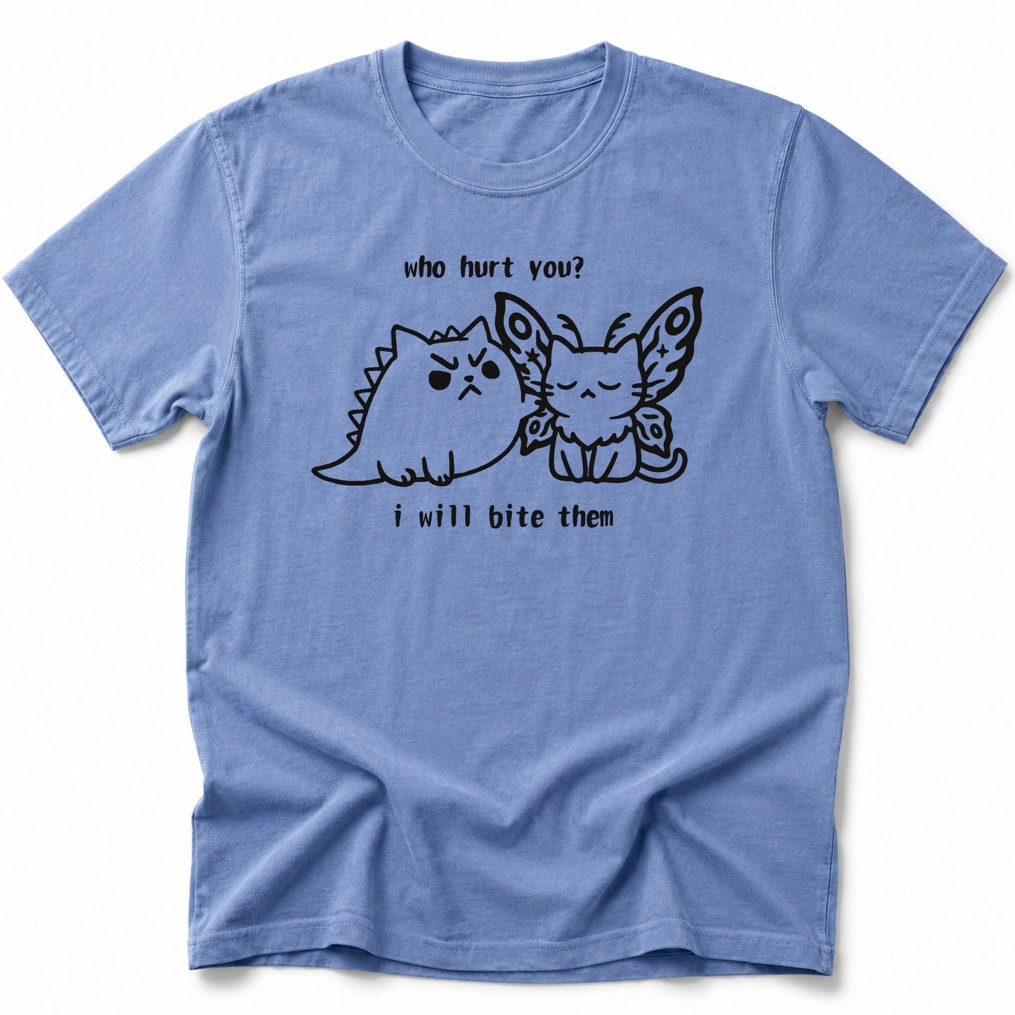 Kyattojira Bites T-Shirt Blue Jean / S 10199343718115345745 T-Shirt
