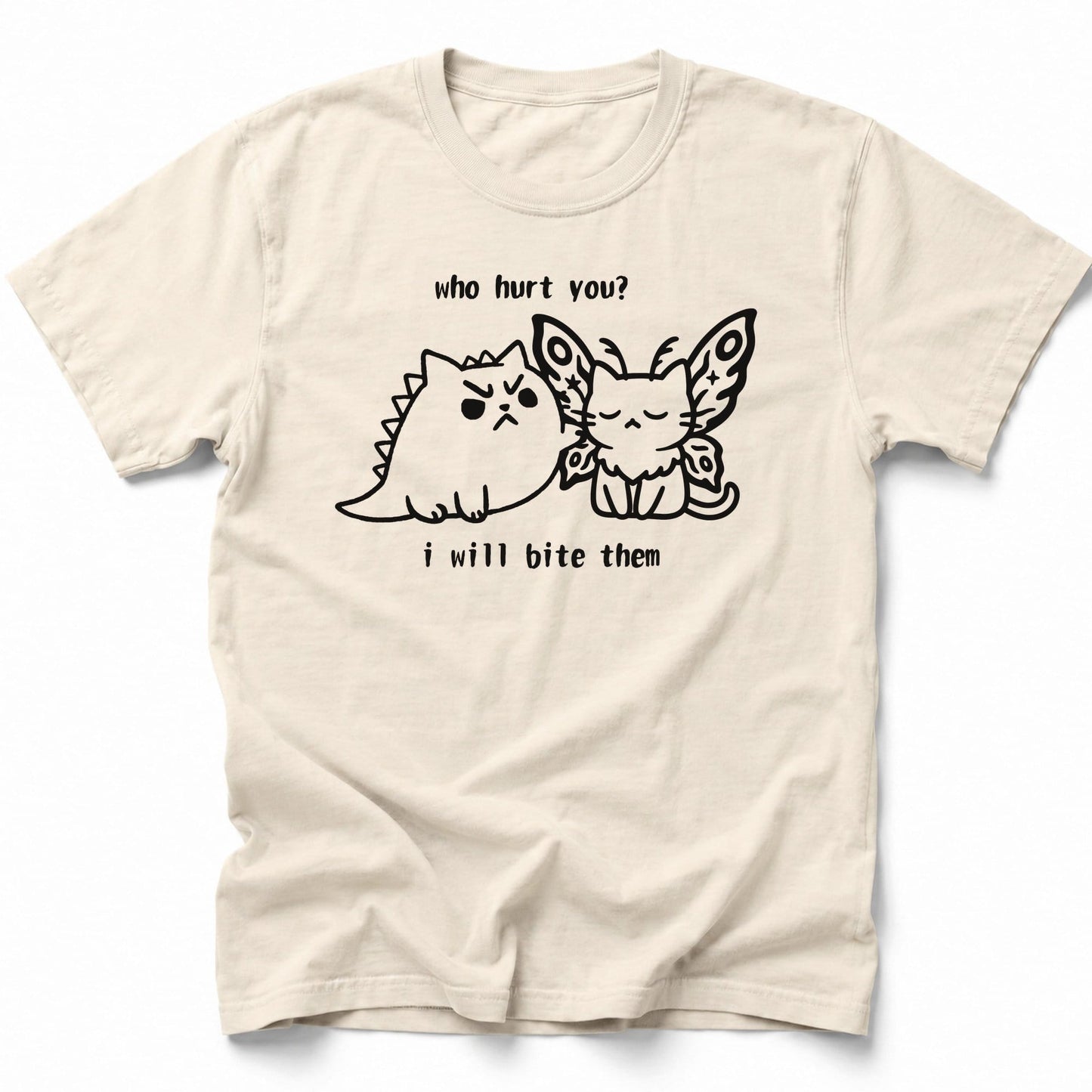 Kyattojira Bites T-Shirt Ivory / S 92735030828519053157 T-Shirt