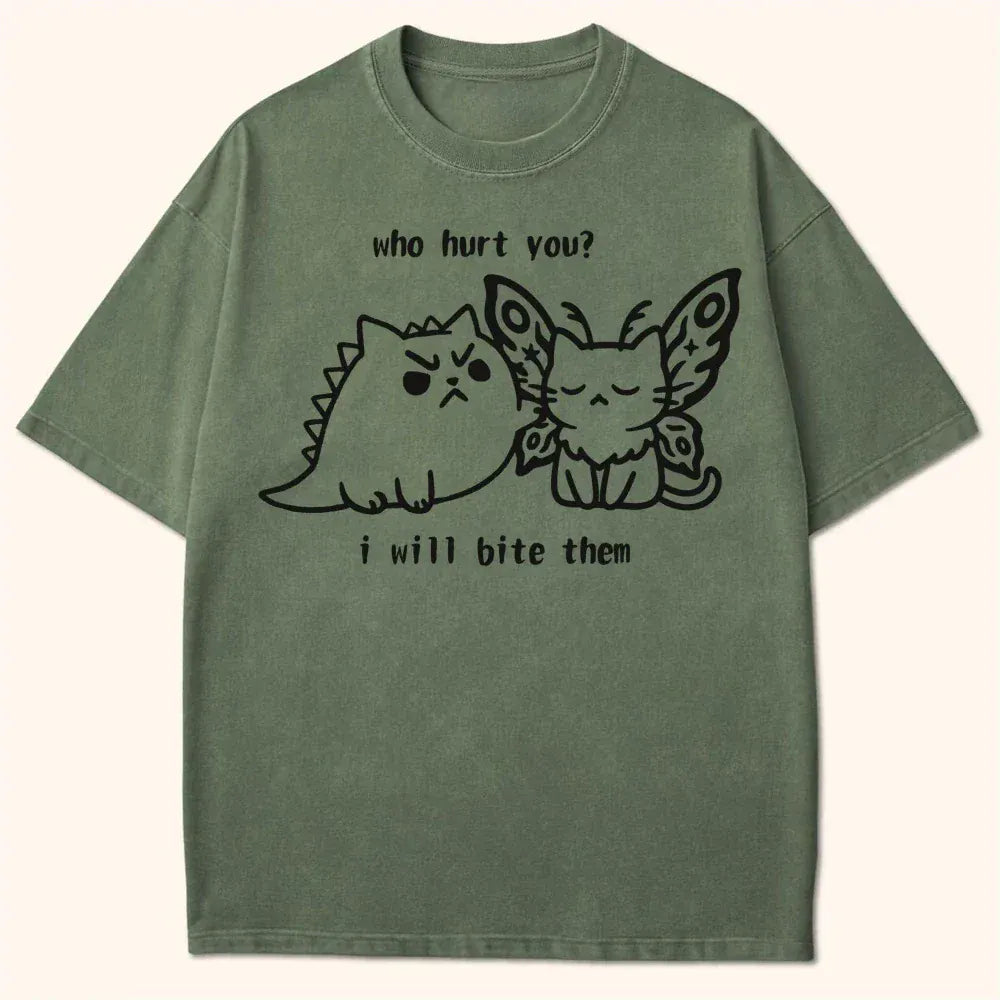 Kyattojira Bites T-Shirt Moss / S 12233389727344241892 T-Shirt