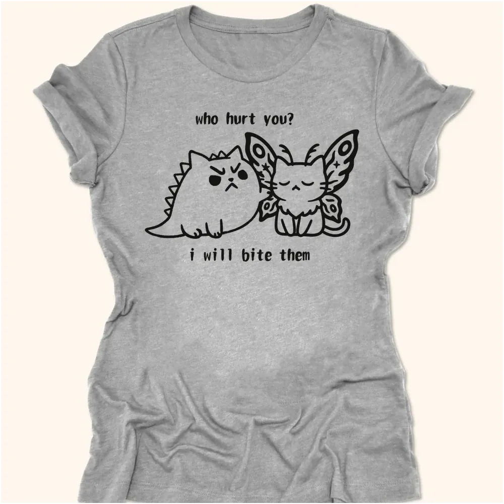 Kyattojira Bites Womens Tee Athletic Heather / S 13366612349937456323 T-Shirt